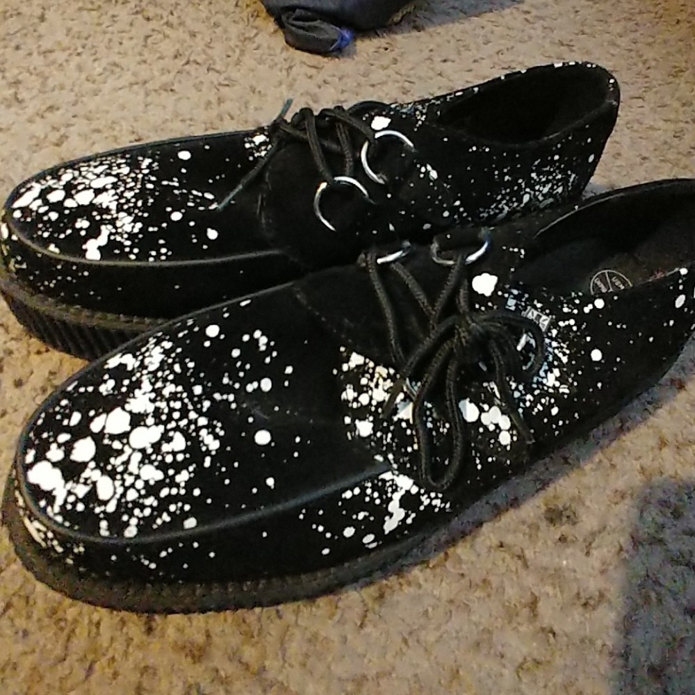 SALE!!Black suede TUK creepers like new